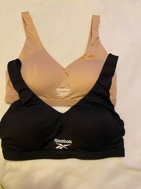 Reebok Seamless Light Support Sports Bras - Black & Nude